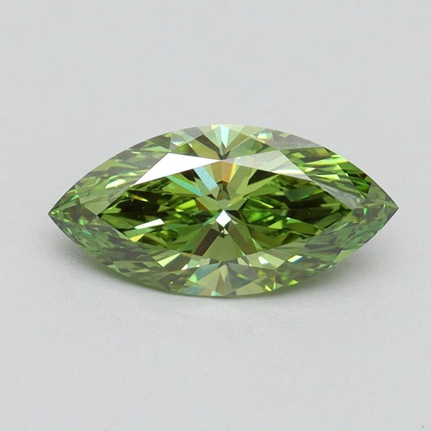 1.19 Ct. Fancy Vivid Green Marquise Lab Grown Diamond