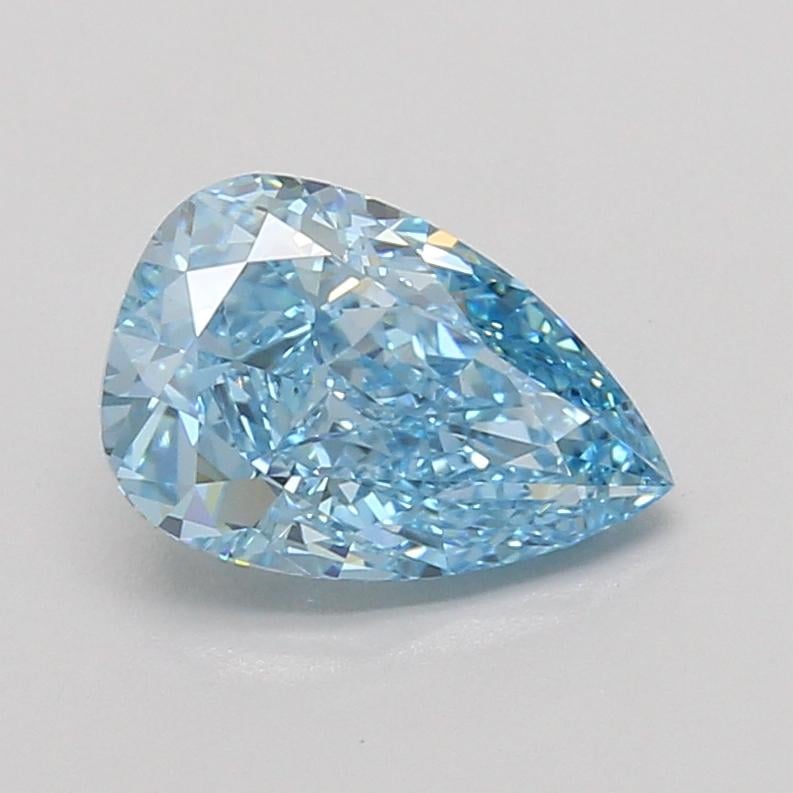 2.08 Ct. Fancy Vivid Blue Pear Lab Grown Diamond