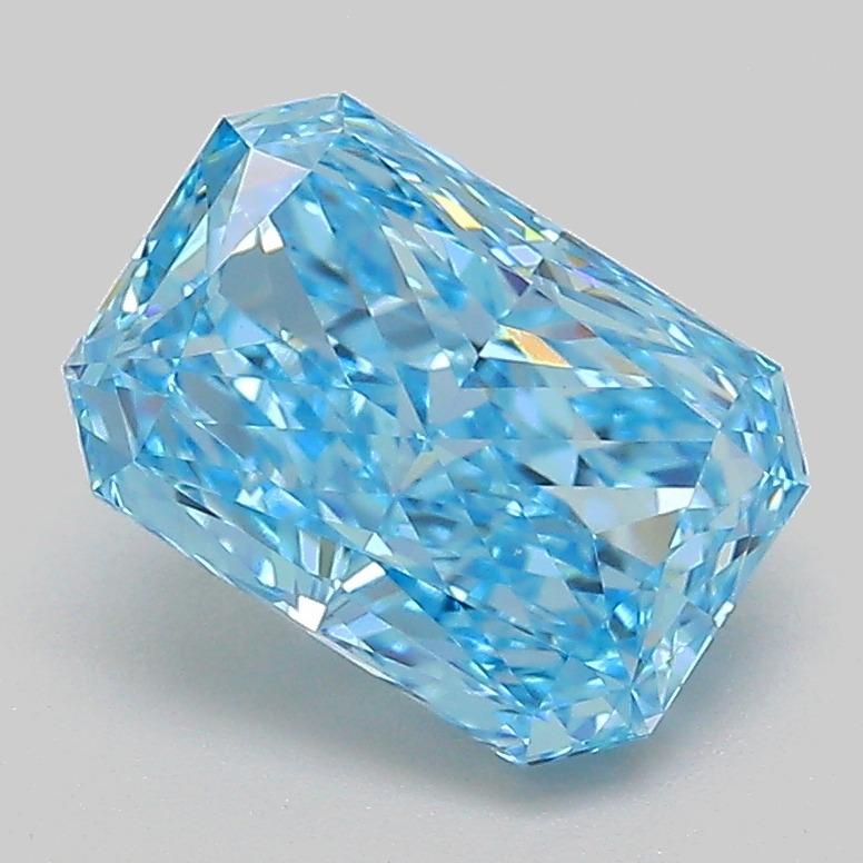 2.00 Ct. Fancy Vivid  Blue Radiant Lab Grown Diamond