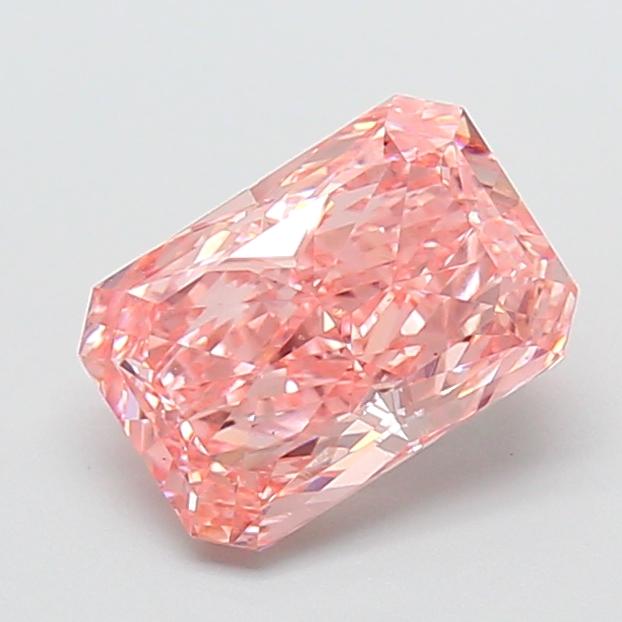 2.09 Ct. Fancy Vivid  Pink Radiant Lab Grown Diamond
