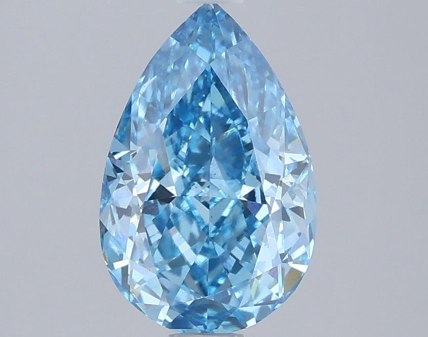 1.75 Ct. Fancy Vivid Blue Pear Lab Grown Diamond