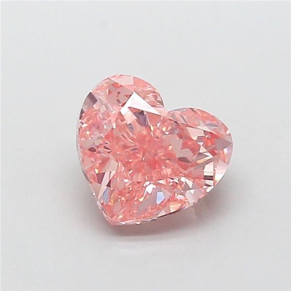 1.69 Ct. Fancy Intense Pink Heart Lab Grown Diamond