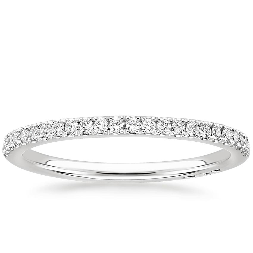 18K White Gold Simply Tacori Diamond Ring (1/5 ct. tw.), large top view