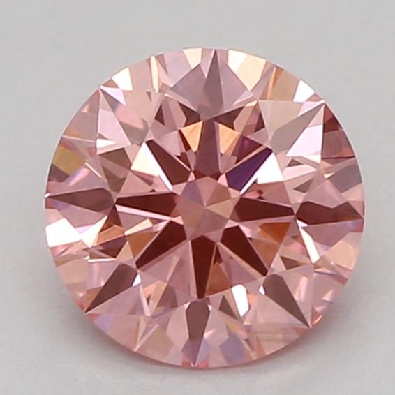 0.53 Ct. Fancy Vivid Pink Round Lab Grown Diamond
