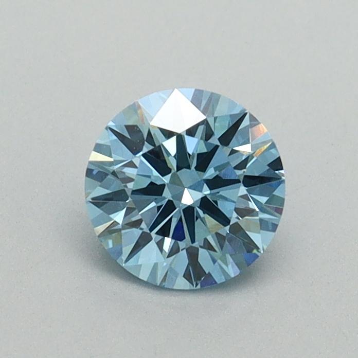0.53 Ct. Fancy Vivid Blue Round Lab Grown Diamond