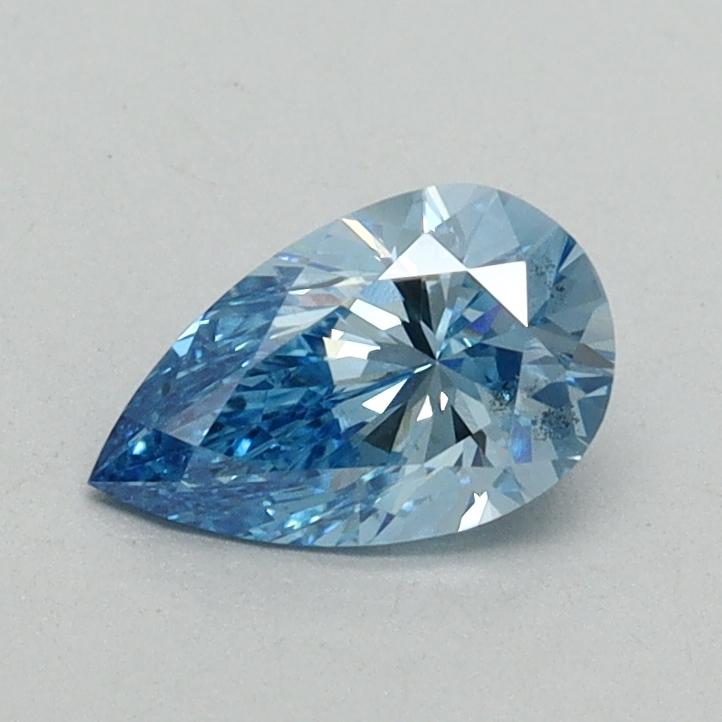 0.59 Ct. Fancy Vivid Blue Pear Lab Grown Diamond