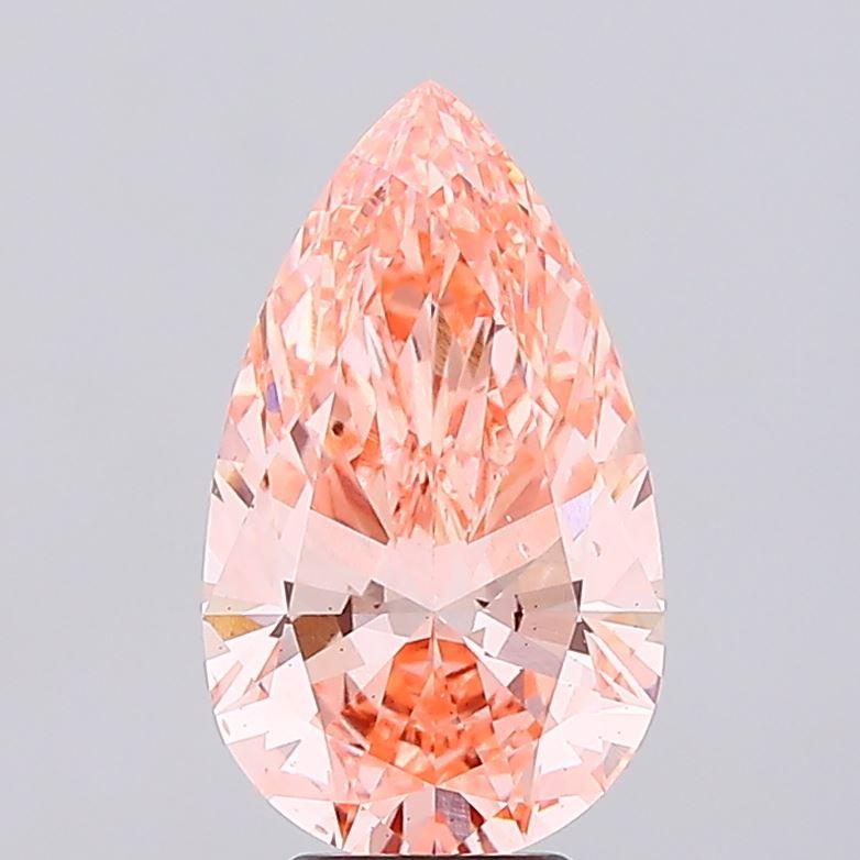 5.03 Ct. Fancy Vivid Pink Pear Lab Grown Diamond