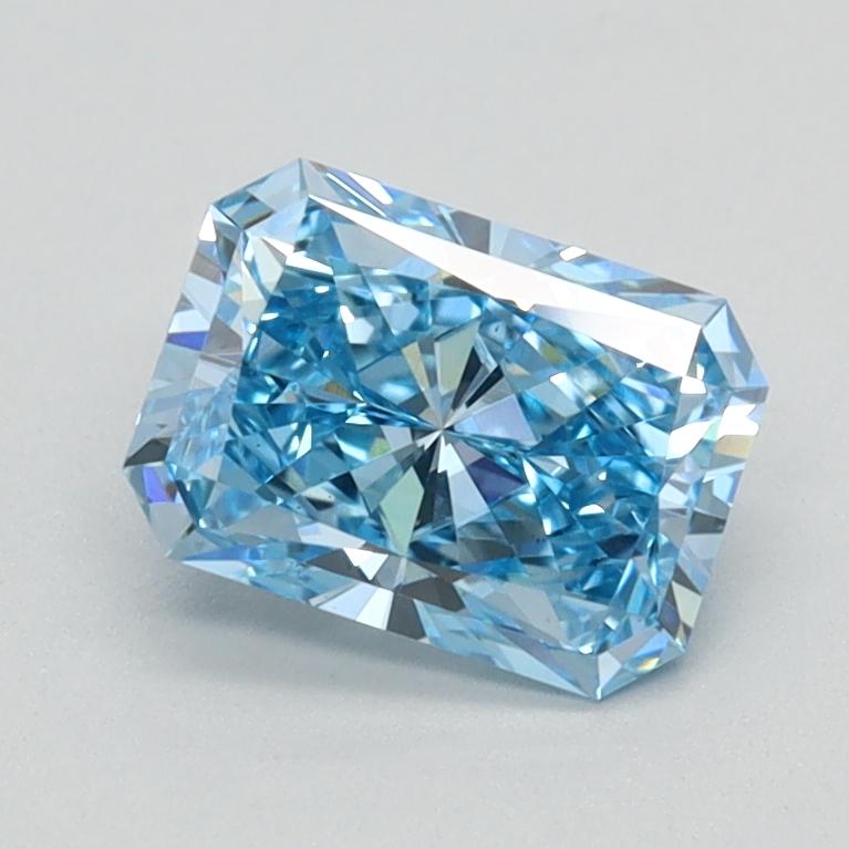 0.90 Ct. Fancy Vivid Blue Radiant Lab Grown Diamond