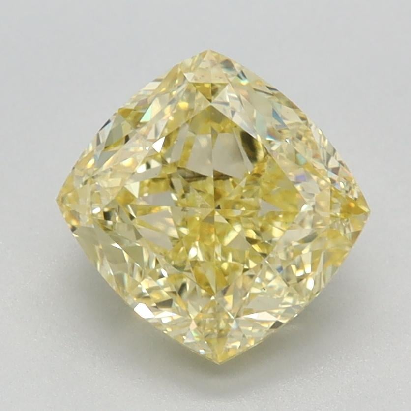2.02 Ct. Fancy Intense Yellow Cushion Lab Grown Diamond
