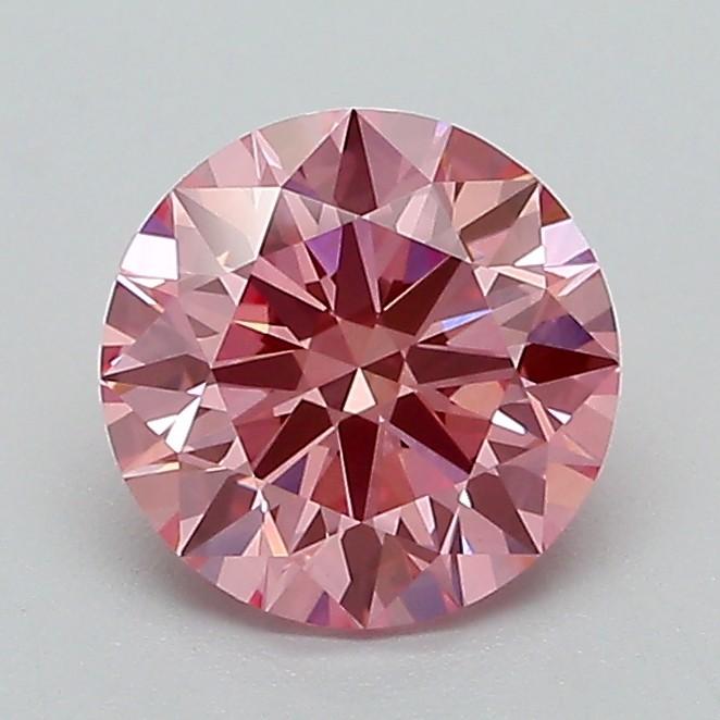 1.19 Ct. Fancy Vivid Pink Round Lab Grown Diamond
