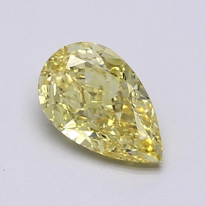 1.52 Ct. Fancy Vivid  Yellow Pear Lab Grown Diamond