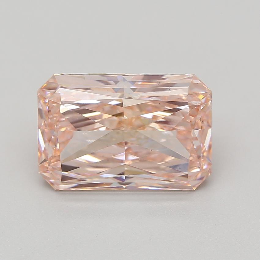 7.17 Ct. Fancy Vivid Pink Radiant Lab Grown Diamond