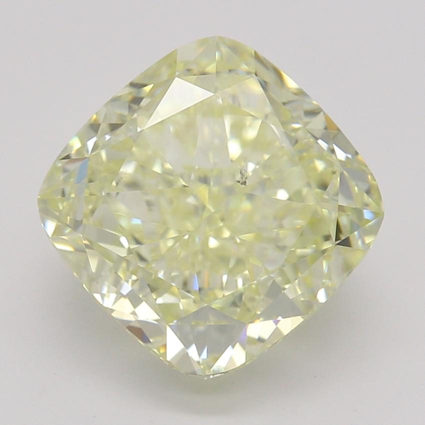 2.52 Ct. Fancy Light Yellow Cushion Diamond