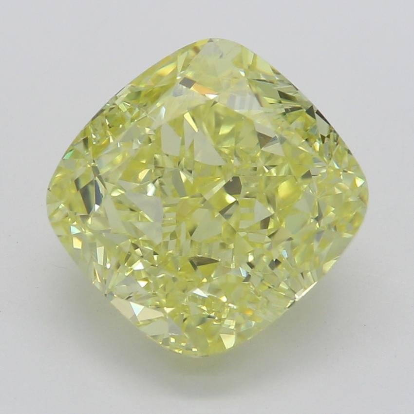 3.02 Ct. Fancy Intense Yellow Cushion Diamond
