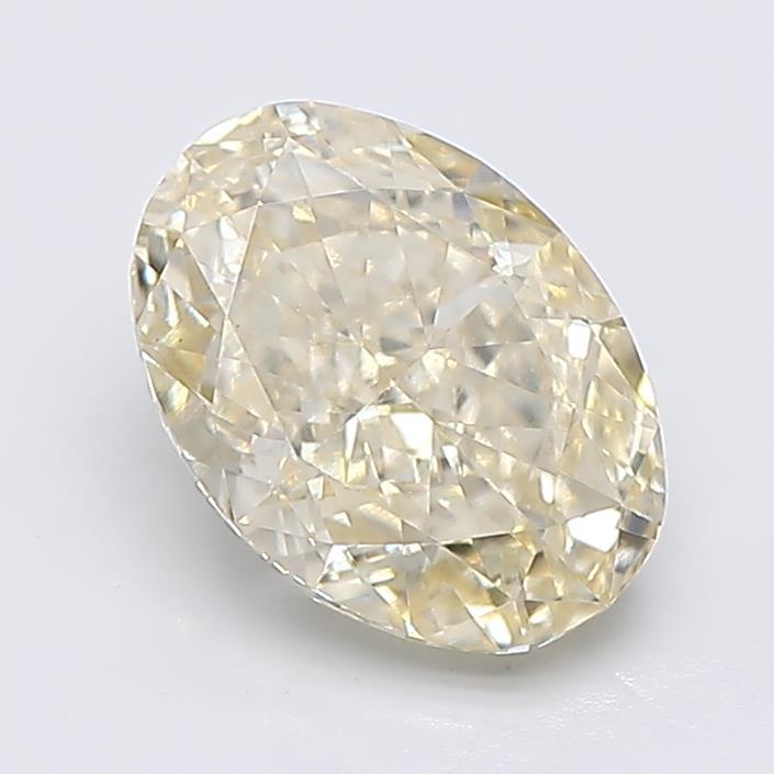 1.58 Ct. Fancy Light  Yellow Oval Lab Grown Diamond