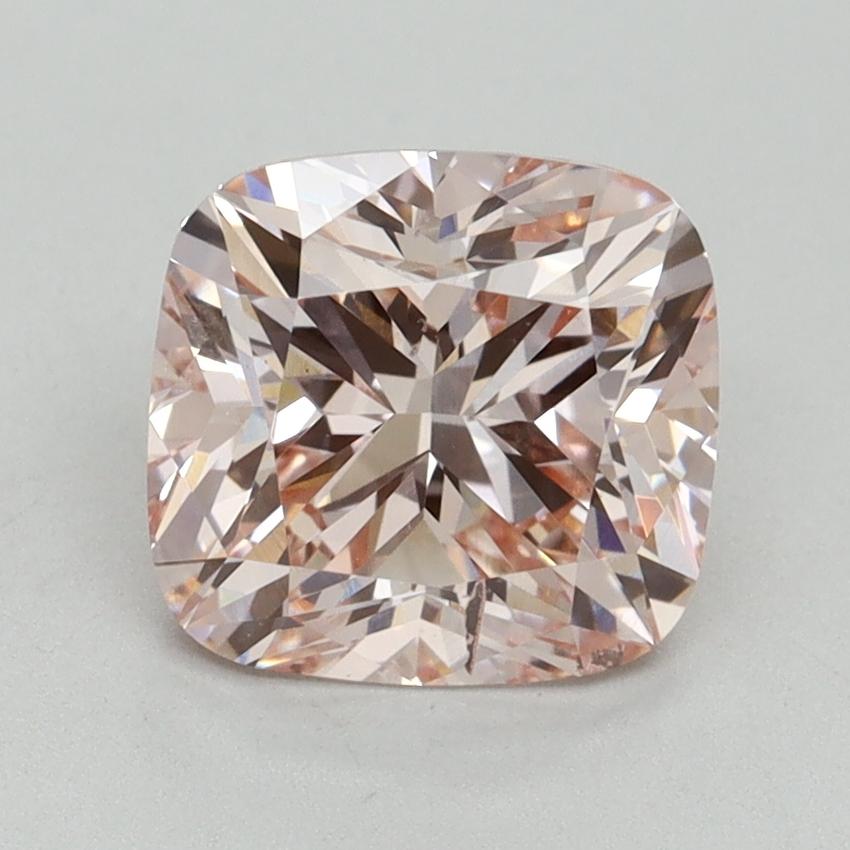 2.01 Ct. Fancy Intense Pink Cushion Lab Grown Diamond