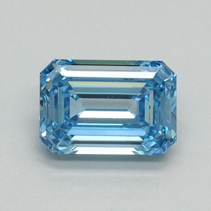 0.70 Ct. Fancy Vivid Blue Emerald Lab Grown Diamond