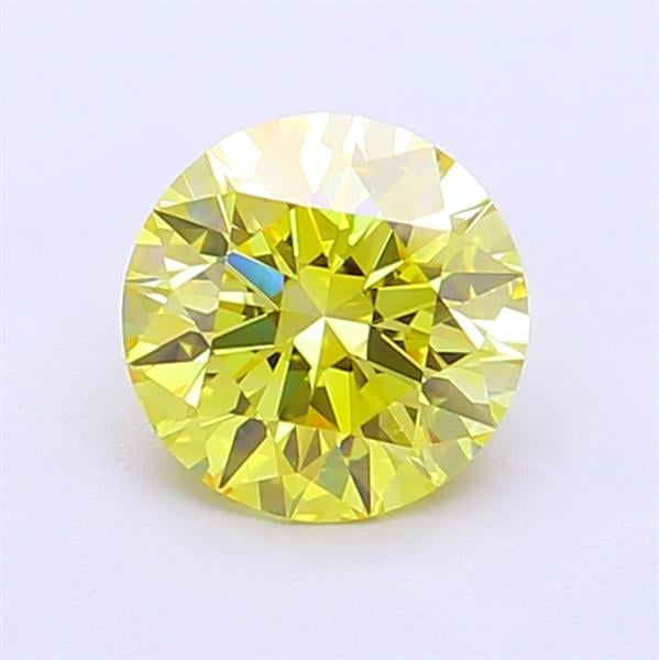 1.10 Ct. Fancy Intense  Yellow Round Lab Grown Diamond