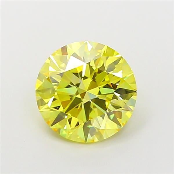 1.87 Ct. Fancy Intense Yellow Round Lab Grown Diamond