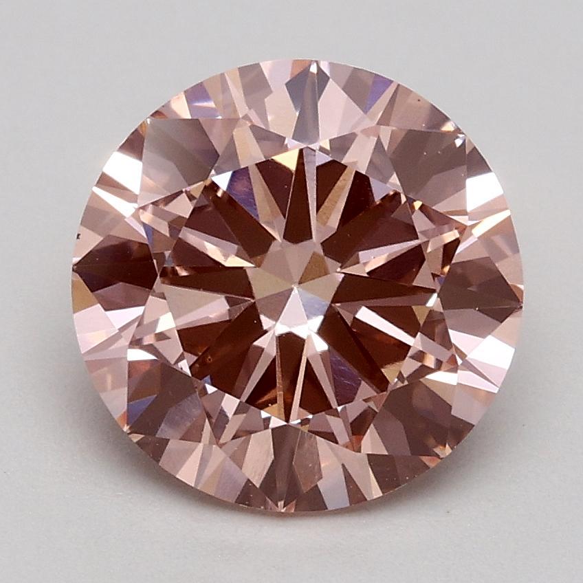1.80 Ct. Fancy Intense Pink Round Lab Grown Diamond