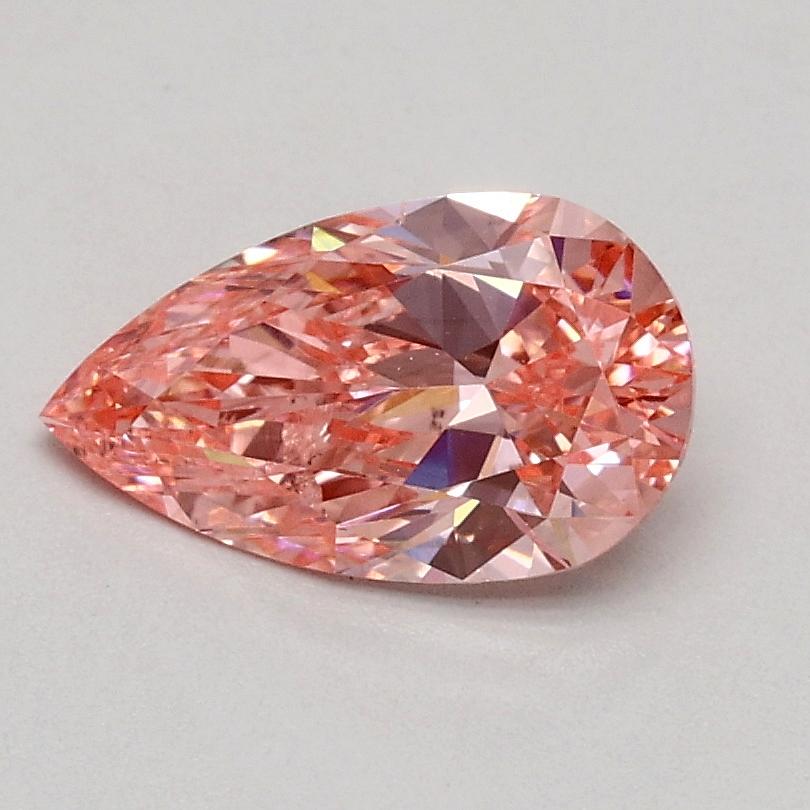 0.70 Ct. Fancy Intense Pink Pear Lab Grown Diamond
