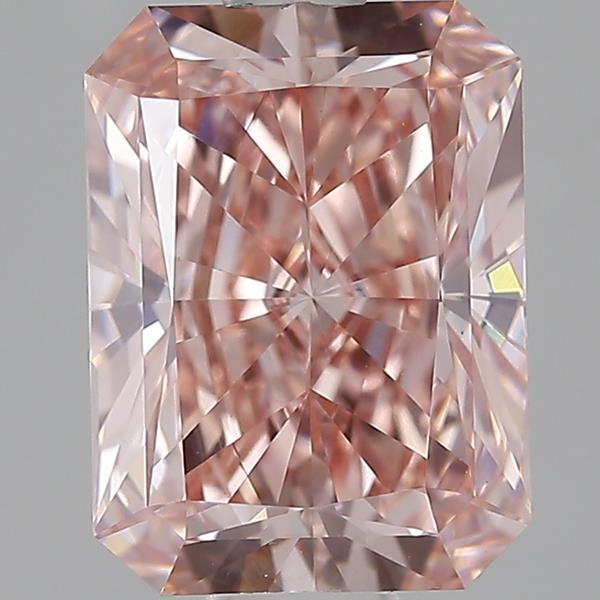 2.49 Ct. Fancy Intense Brownish Pink Radiant Lab Grown Diamond