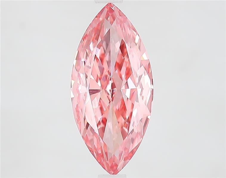 2.47 Ct. Fancy Vivid  Pink Marquise Lab Grown Diamond