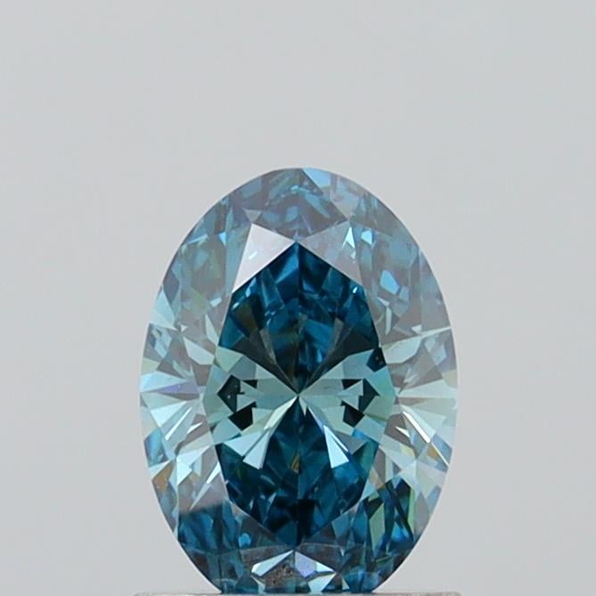 1.04 Ct. Fancy Vivid  Blue Oval Lab Grown Diamond