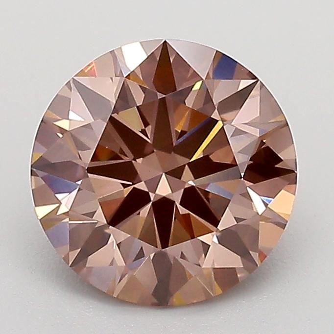 1.68 Ct. Fancy Light  Brown Round Lab Grown Diamond