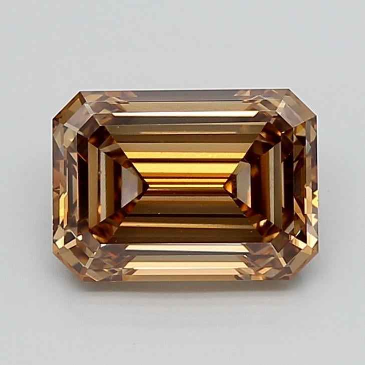 3.10 Ct. Fancy Light  Brown Emerald Lab Grown Diamond