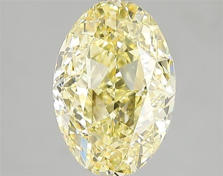 2.57 Ct. Fancy Intense Yellow Oval Lab Grown Diamond