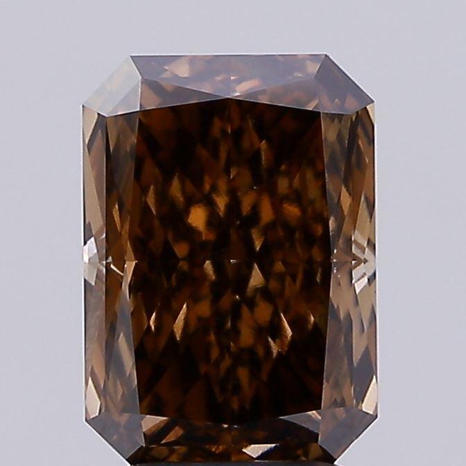 2.71 Ct. Fancy Brown Radiant Lab Grown Diamond