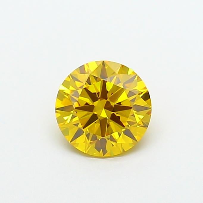 1.00 Ct. Fancy Vivid  Yellow Round Lab Grown Diamond