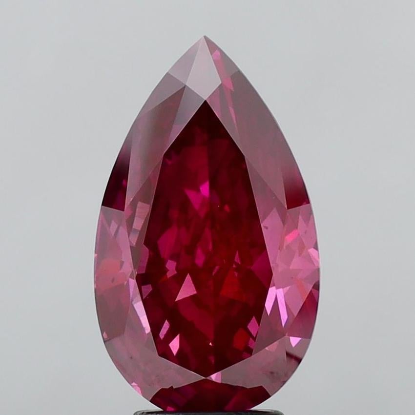 4.51 Ct. Fancy Deep Pink Pear Lab Grown Diamond