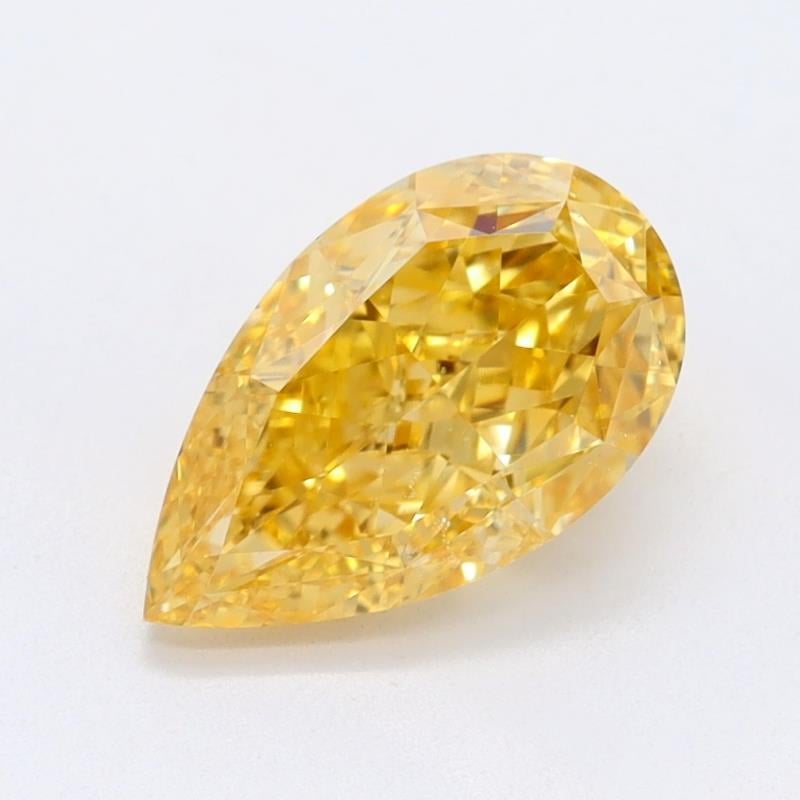 1.06 Ct. Vivid Yellow Pear Diamond