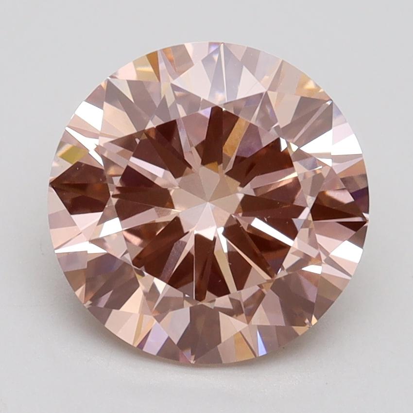 2.71 Ct. Fancy Intense Pink Round Lab Grown Diamond