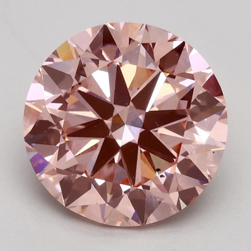 3.00 Ct. Fancy Intense Pink Round Lab Grown Diamond