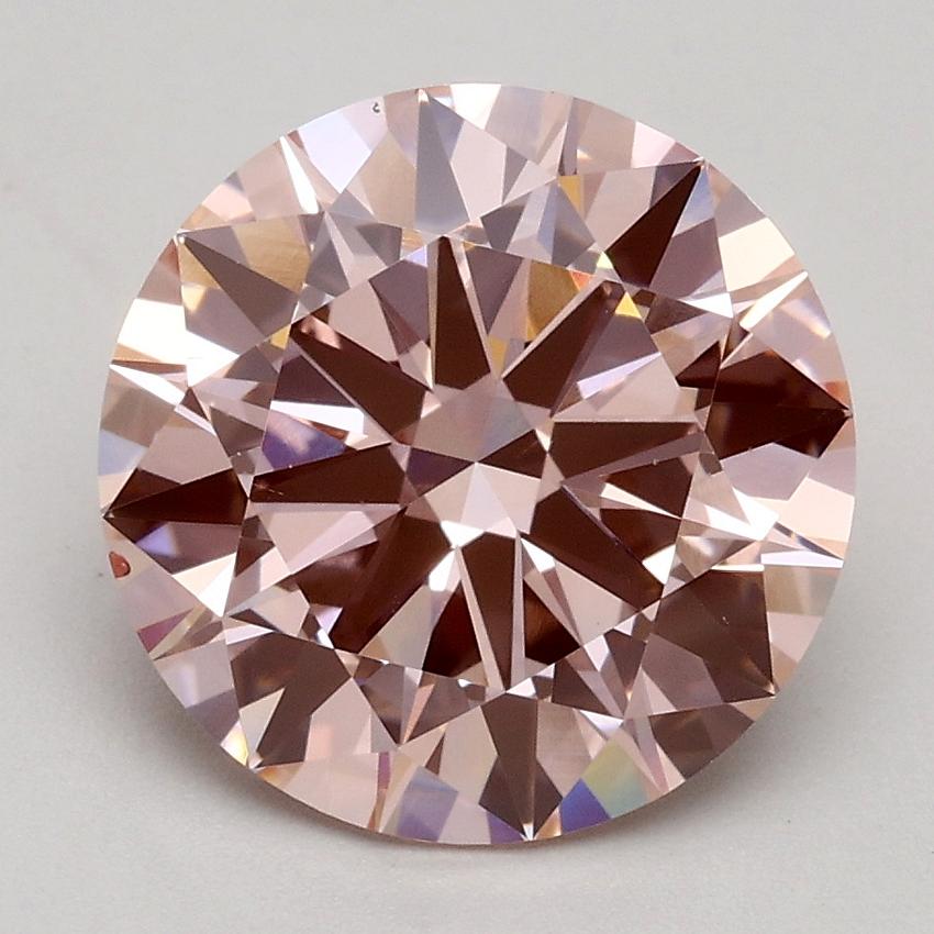 2.50 Ct. Fancy Intense Pink Round Lab Grown Diamond