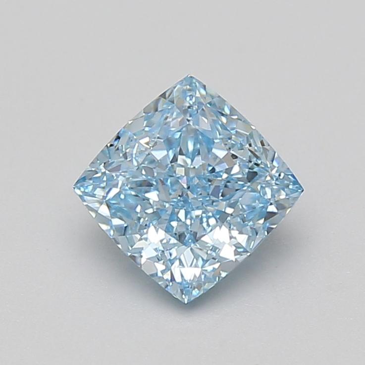 1.52 Ct. Fancy Vivid Blue Cushion Lab Grown Diamond
