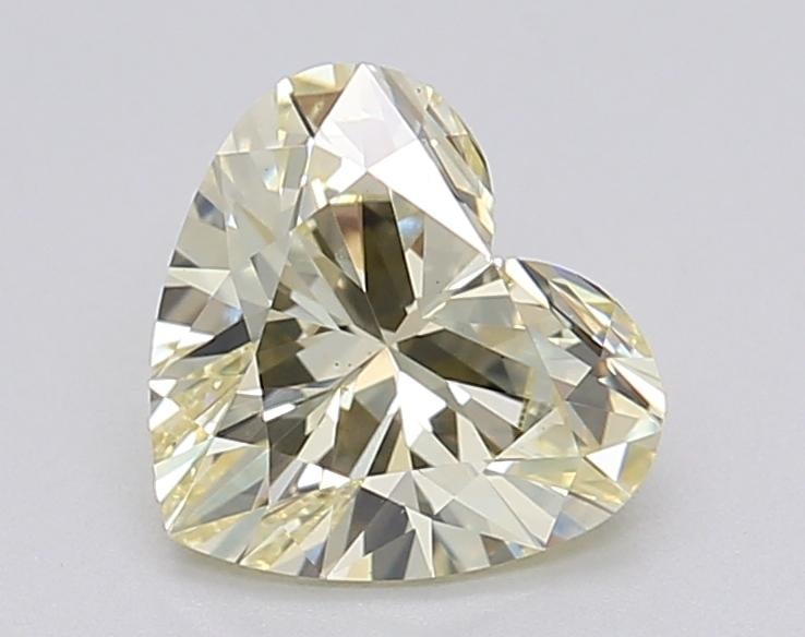 1.03 Ct. Fancy Light Yellow Heart Lab Grown Diamond
