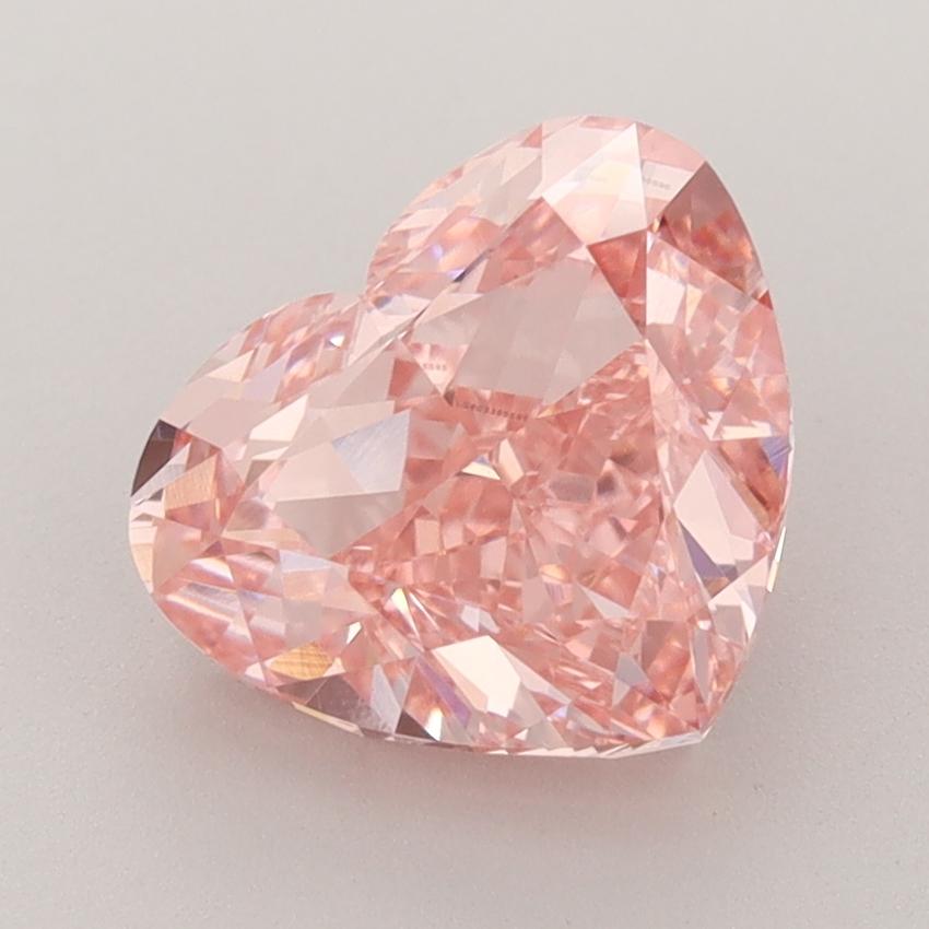 3.01 Ct. Fancy Vivid  Pink Heart Lab Grown Diamond
