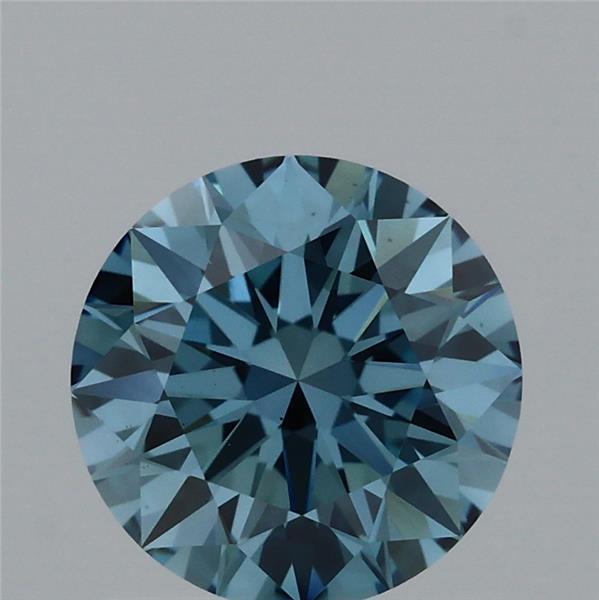 1.31 Ct. Fancy Vivid Blue Round Lab Grown Diamond