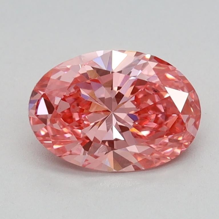 0.73 Ct. Fancy Vivid Pink Oval Lab Grown Diamond