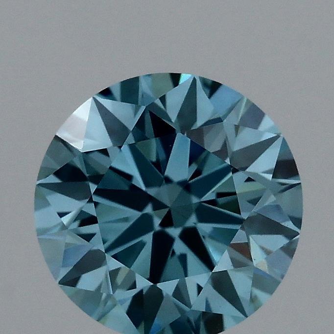 1.04 Ct. Fancy Vivid Blue Round Lab Grown Diamond