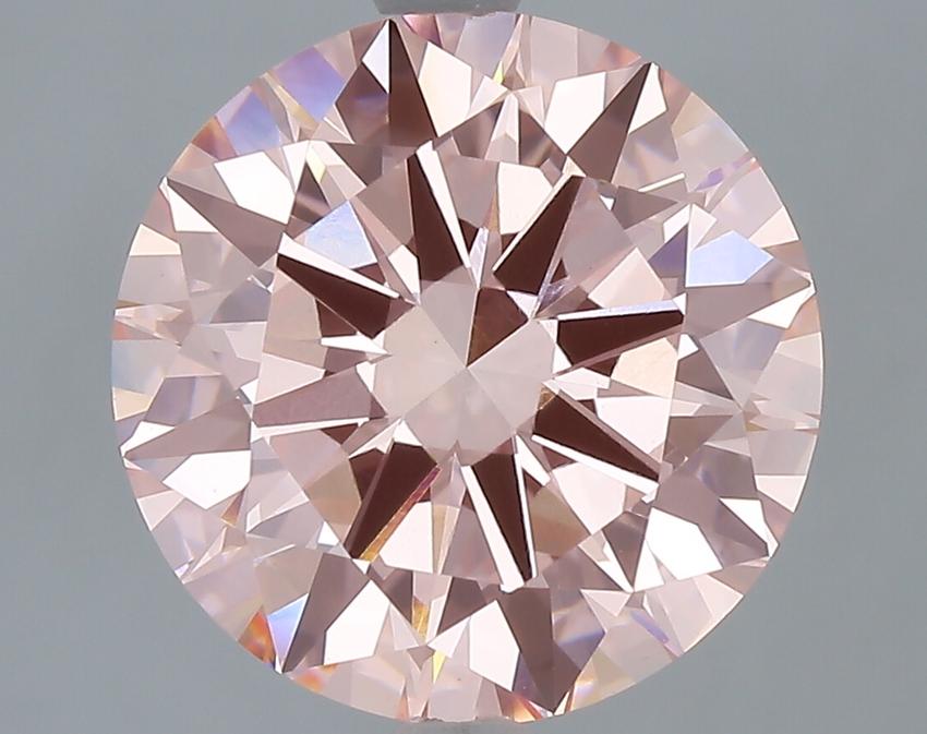 4.56 Ct. Fancy Vivid Pink Round Lab Grown Diamond