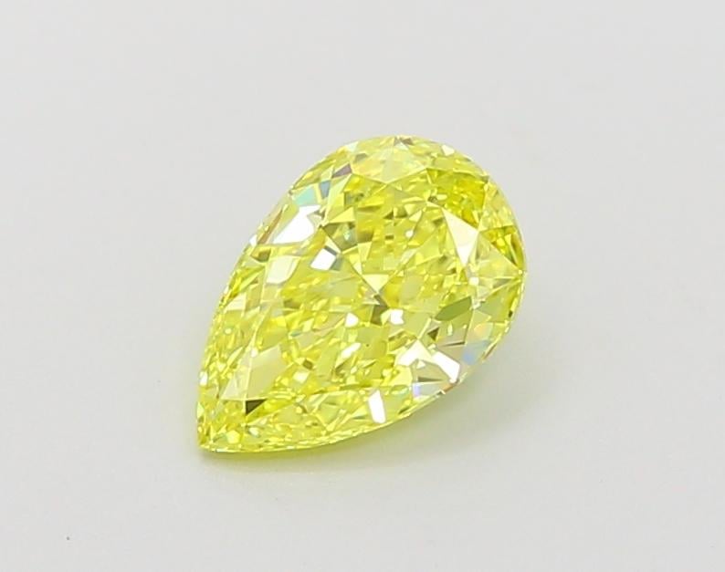 1.01 Ct. Fancy Vivid  Yellow Pear Lab Grown Diamond