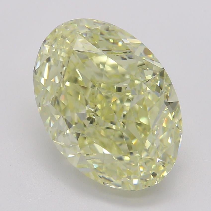 2.50 Ct. Fancy Light Yellow Oval Diamond