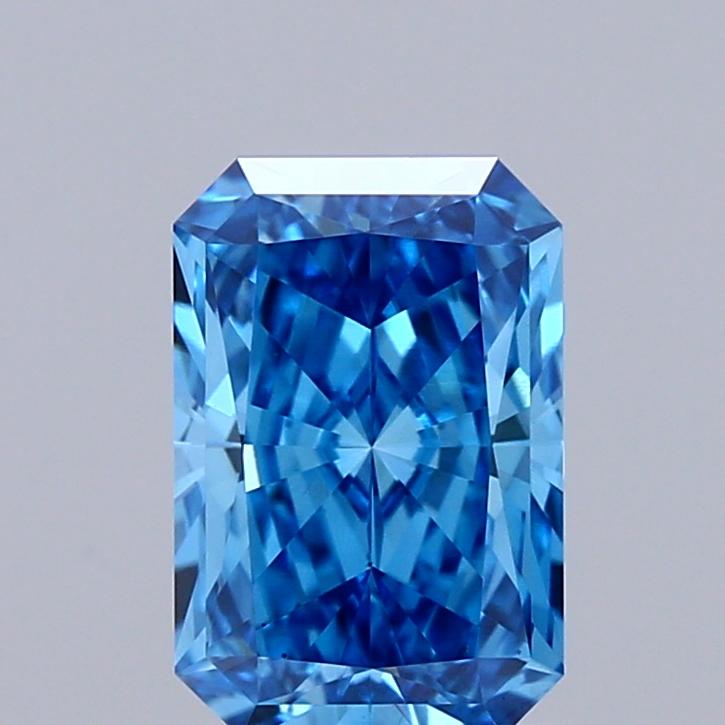 1.03 Ct. Fancy Vivid Blue Radiant Lab Grown Diamond