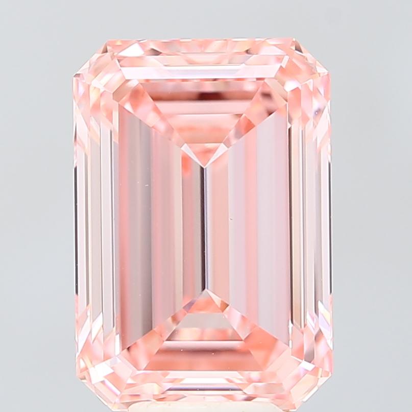 6.50 Ct. Fancy Vivid Pink Emerald Lab Grown Diamond