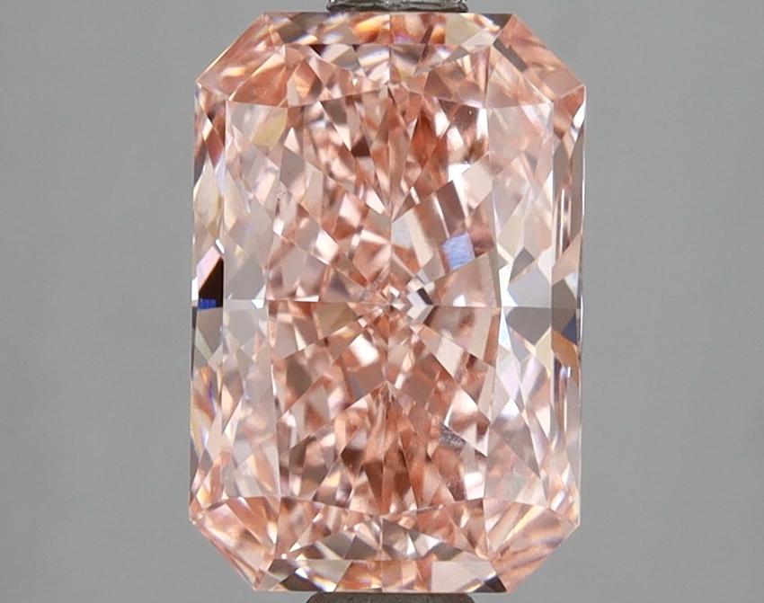 2.49 Ct. Fancy Vivid Pink Radiant Lab Grown Diamond
